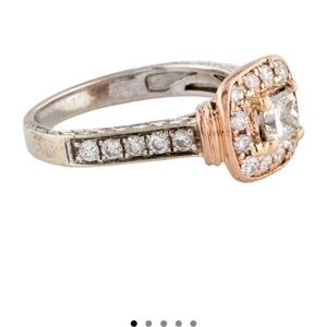 engagement ring natural brilliant near colorless diamond ring 💍